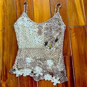 Gorgeous Crocheted and Beaded Top